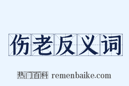伤老反义词是什么意思的图片